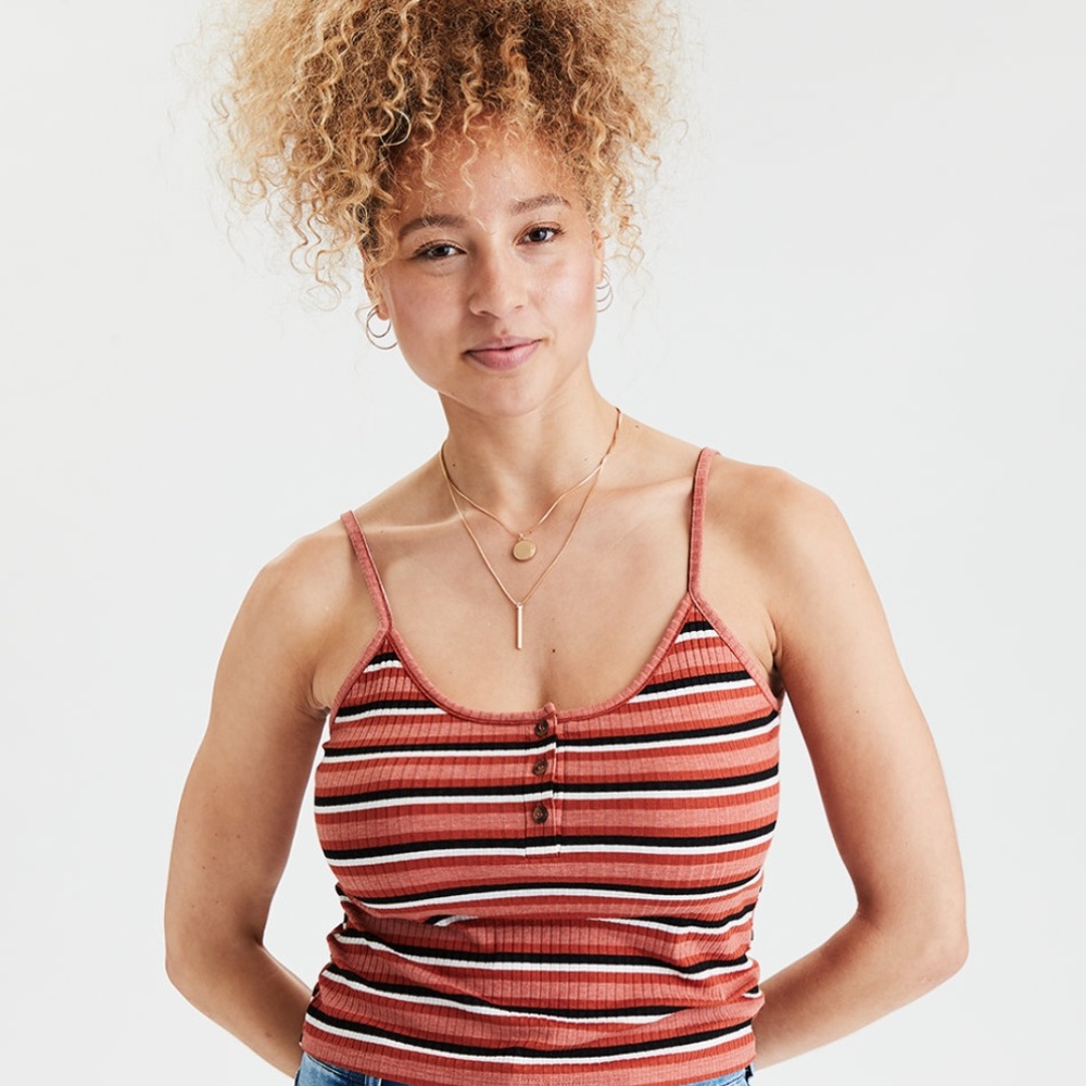 American Eagle Striped Tank Top